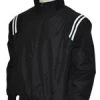 Smitty Apparel Umpire Jacket - LS Pullover - Black W/ Black/White Insert Baseball Jackets