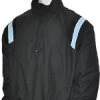 Smitty Apparel Umpire Jacket - LS Pullover - Black W/ White/Powder Blue Insert Baseball Jackets