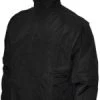 Smitty Apparel Major League Style Lightweight Convertible Sleeve Jacket - Black Baseball Jackets