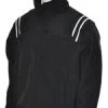 Smitty Apparel Baseball Jackets Major League Style Thermal Fleece Jacket - Black W/ White/Black Trim