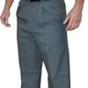 Smitty Apparel Pleated Combo Umpire Pants W/ Slash Front Pockets Charcoal Grey Baseball Pants