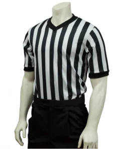 Smitty Apparel Elite Interlock Performance V-Neck Shirt 1" Stripes No Flag Basketball Shirts