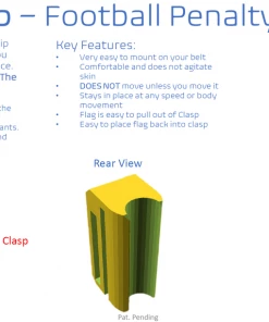 Out West Officials Gear & Apparel The Clasp Penalty Flag Clip Penalty Flags