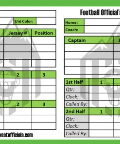 Out West Officials Gear & Apparel Game Card Holders Football Throw Away Game Cards By Out West Officials