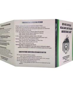 Out West Officials Game Card Tracker And Reference Guide™