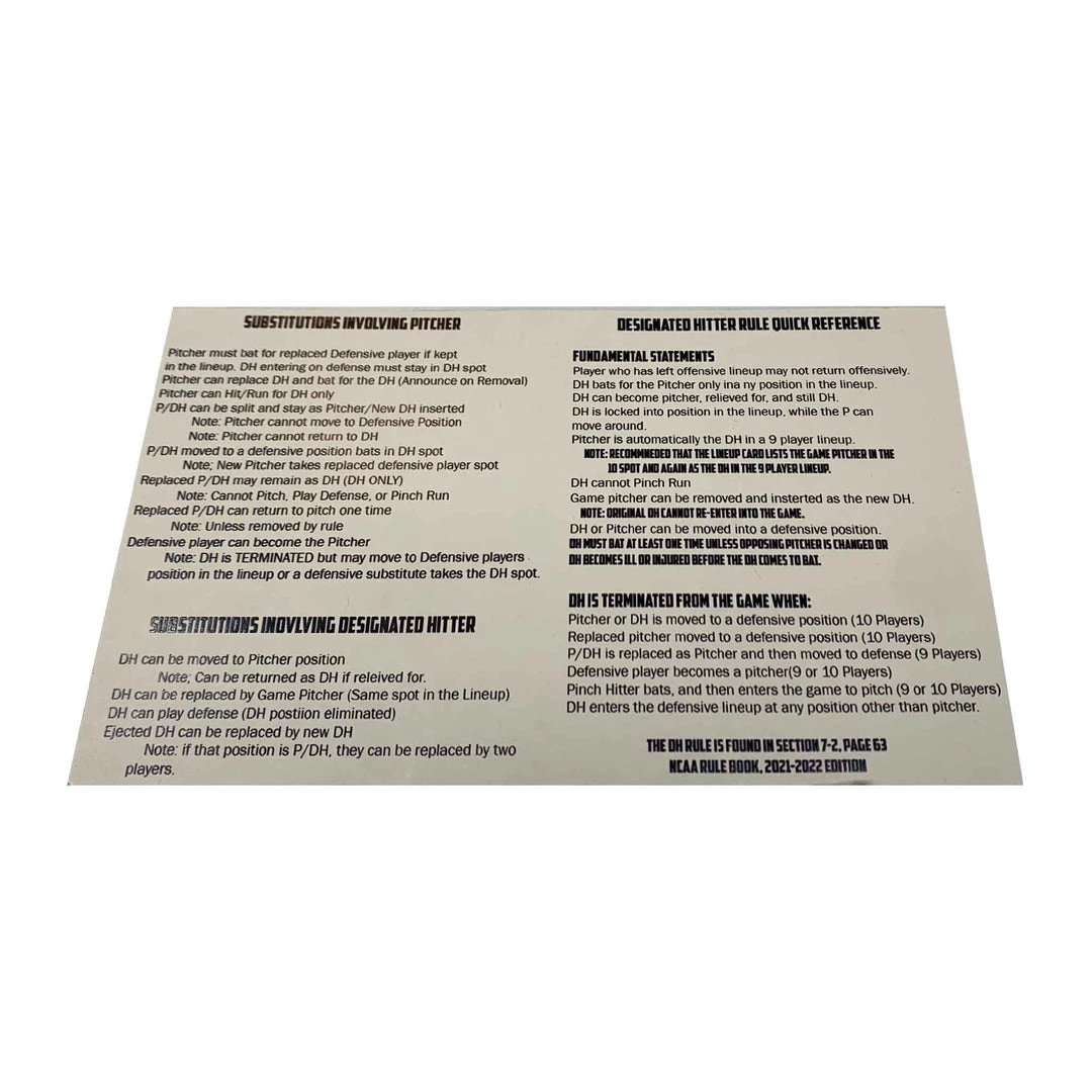 Out West Officials Reference Guideā¢