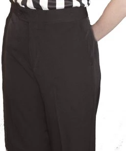 Smitty Apparel Women's Poly Spandex Stretch Flat Front Pants W/ Slash Pockets Basketball Pants