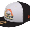 Out West Officials Gear & Apparel Baseball Hats SWAC Custom Hats - White/Black Panel