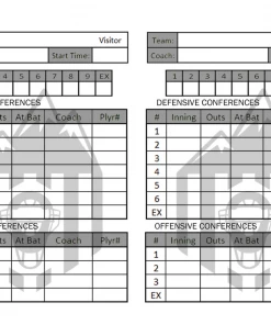 Out West Officials Gear & Apparel Game Card Holders UHSAA Baseball Throw Away Game Cards By Out West Officials