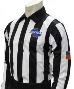 Smitty Apparel Georgia (GHSA) Long Sleeve Football Referee Shirt
