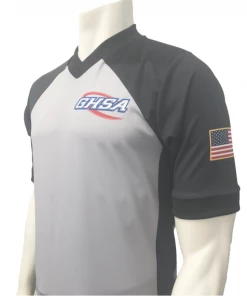 Smitty Apparel Georgia (GHSA) Men's "Body Flex" Grey & Black Basketball Shirt