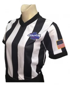 Smitty Apparel Georgia (GHSA) Women's "Body Flex" Stripe Basketball Shirt