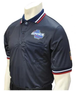 Smitty Apparel Georgia (GHSA) Short Sleeve Umpire Shirt - Navy