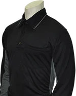 Smitty Apparel Major League Style Umpire Shirt LS - Black Baseball Shirts
