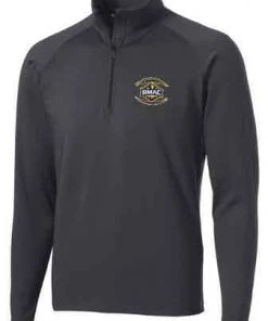 SanMar RMAC Sport Wick Stretch 1/2 Zip Pullover Yellow Logo RMAC Football