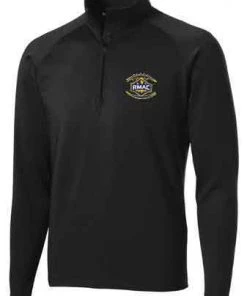 SanMar RMAC Sport Wick Stretch 1/2 Zip Pullover Yellow Logo RMAC Football