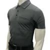 Smitty Apparel NEWDOA DOA Smitty V2 MLB Replica Umpire Shirt SS Charcoal Grey/Black