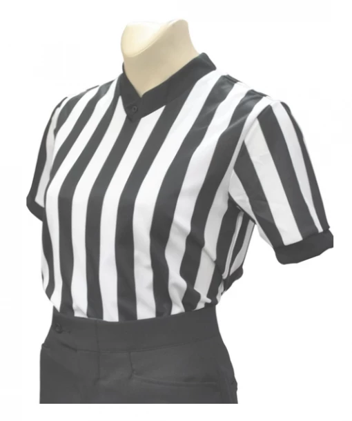 Smitty Apparel Women's Performance Mesh V-Neck Shirt 1" Stripes No Flag Basketball Shirts