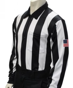 Smitty Apparel Football Shirts Long Sleeve Football Shirt - 2 1/4" Stripes - Shoulder Flag - Made In USA
