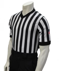 Smitty Apparel Men's V-Neck Basketball Shirt - 1" Stripes Basketball Shirts